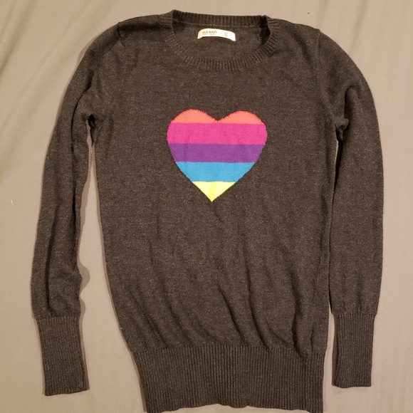 old navy rainbow sweater